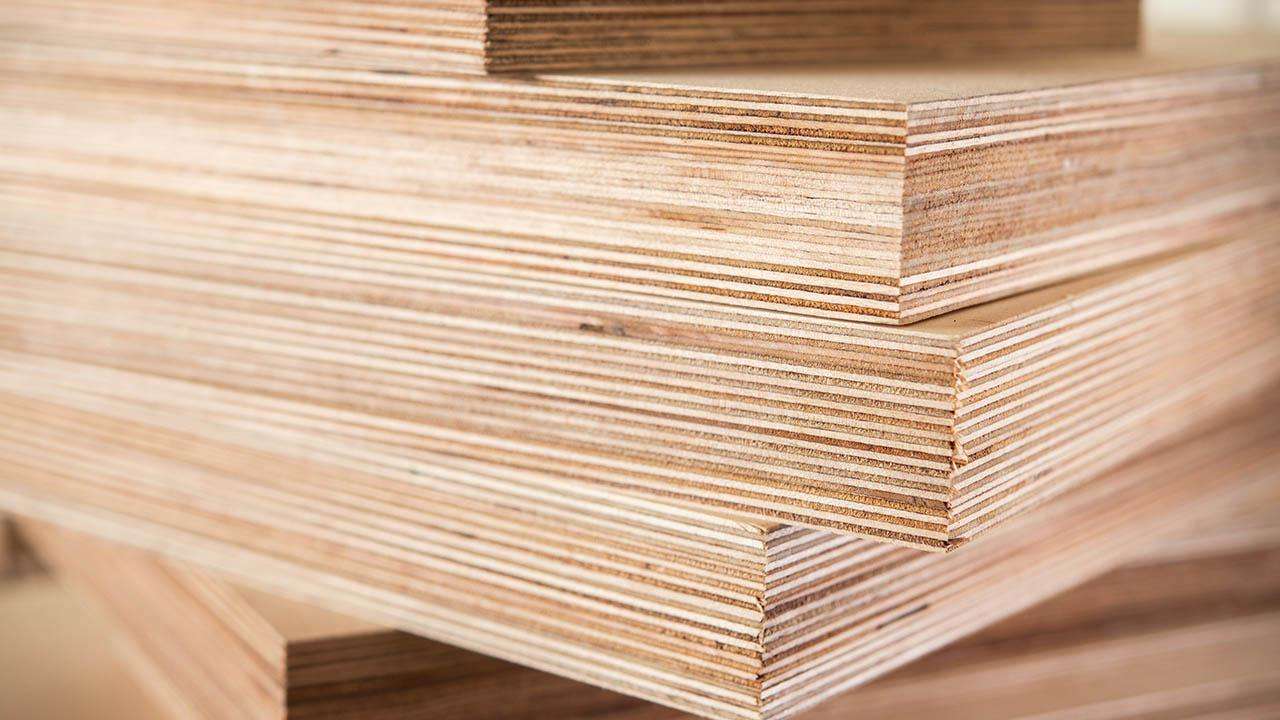 Pieces of plywood