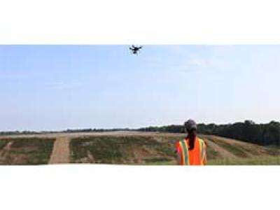 drone at landfill