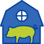 pig barn icon