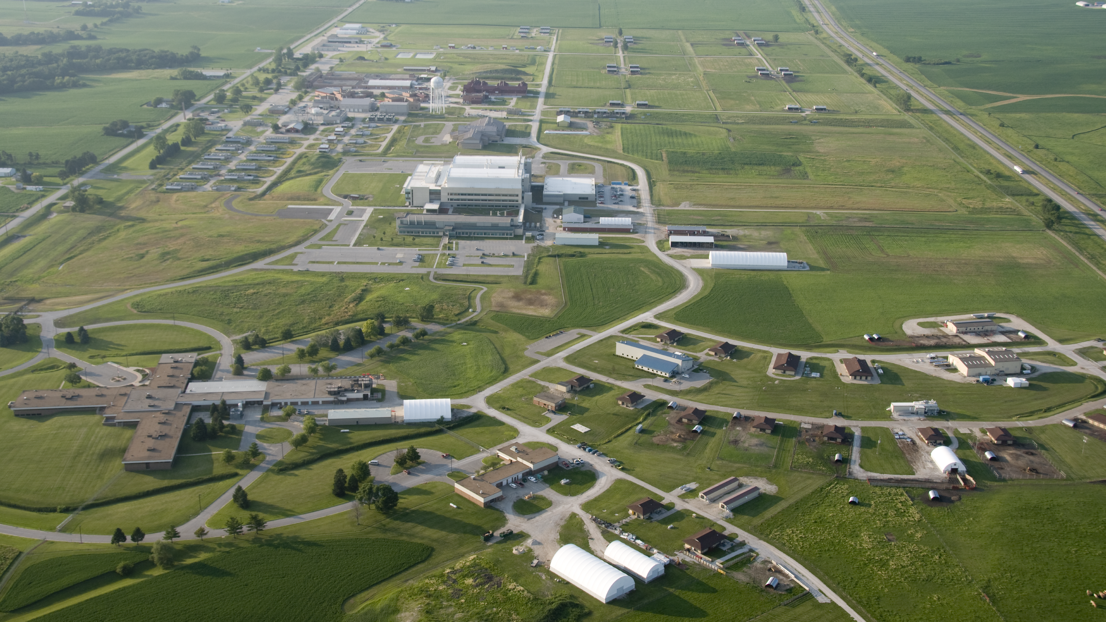 aerial view of national veterinary services laboratories campus
