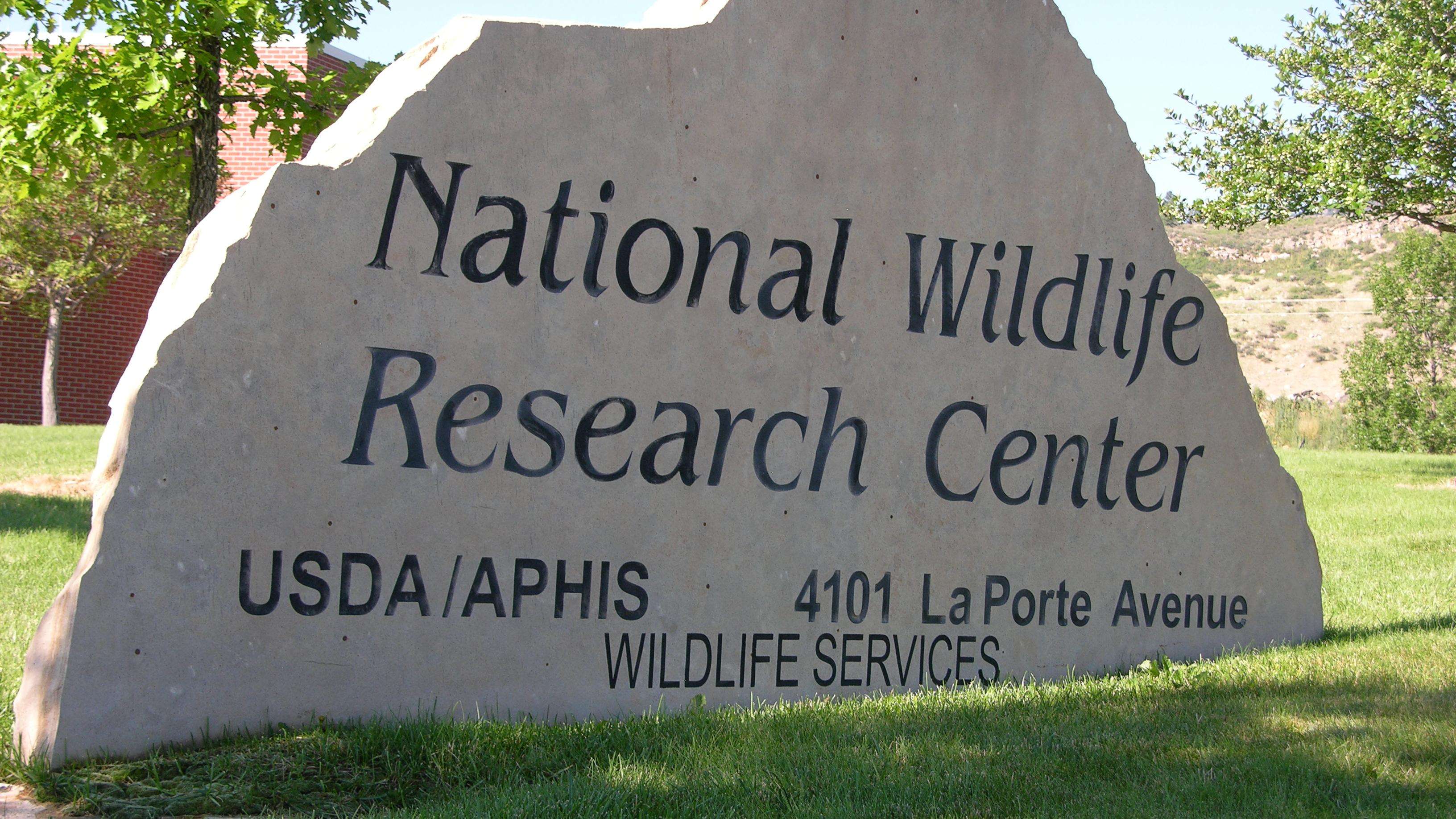 National Wildlife Research Center building sign