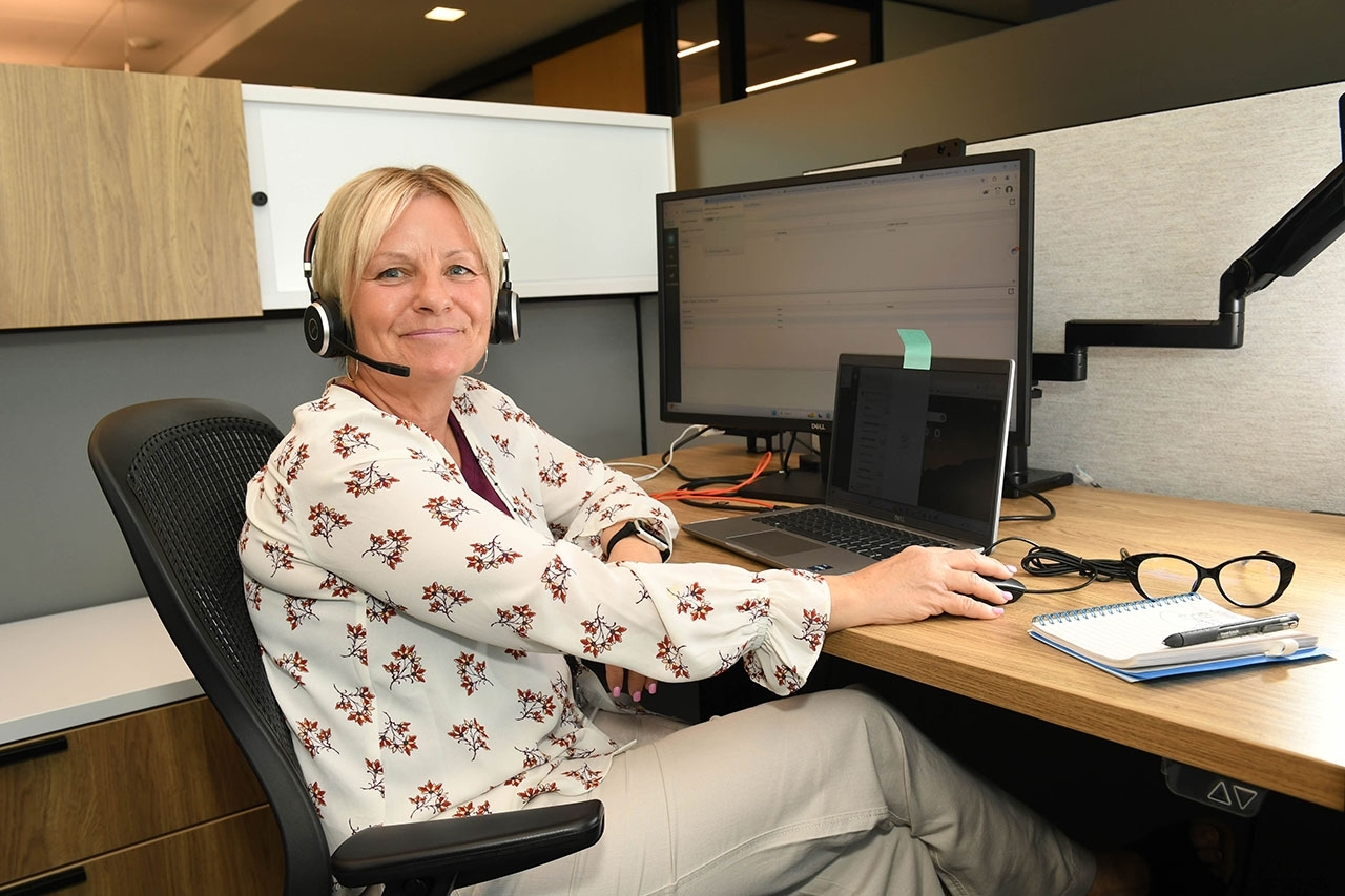 APHIS customer service rep sitting at their desk