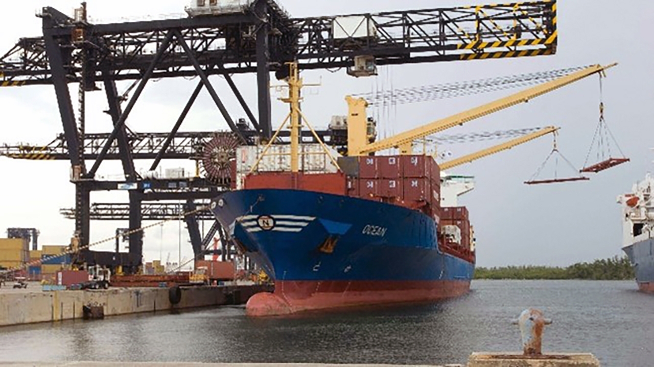 APHIS in Action trade 2 photo of a cargo ship in a port