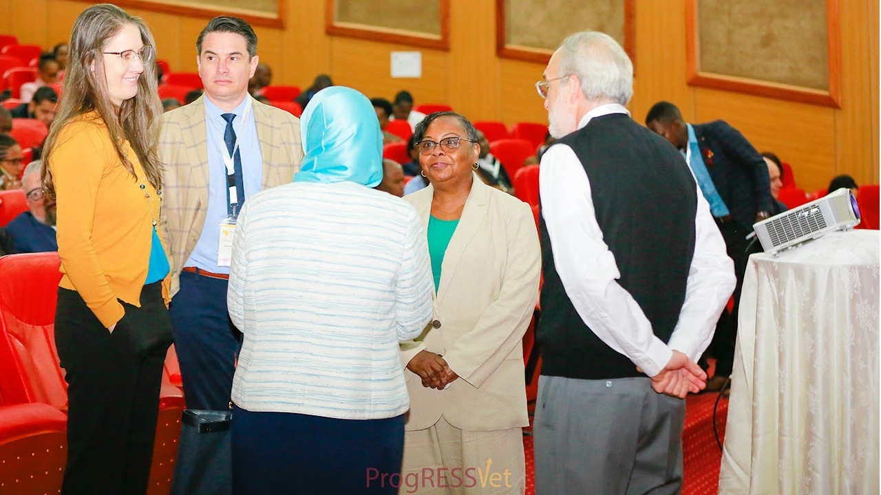 Deputy Administrator Cheryle Blakely speaks at the ProgRESSVet training meeting in Nairobi Kenya earlier this summer.