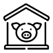 pig in house icon