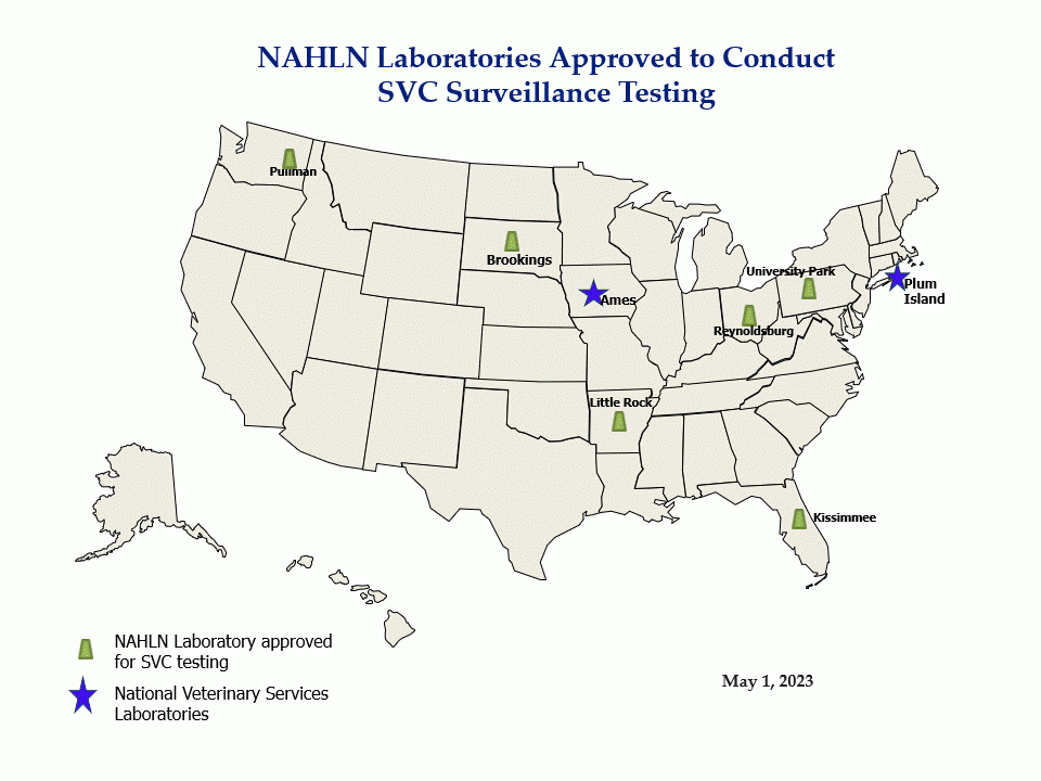 NAHLN Laboratories Approved to Conduct SVC Surveillance Testing