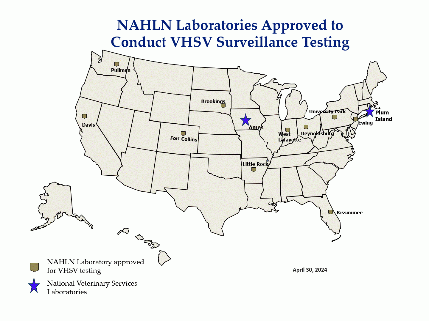 NAHLN Laboratory approved for VHSV Surveillance Testing