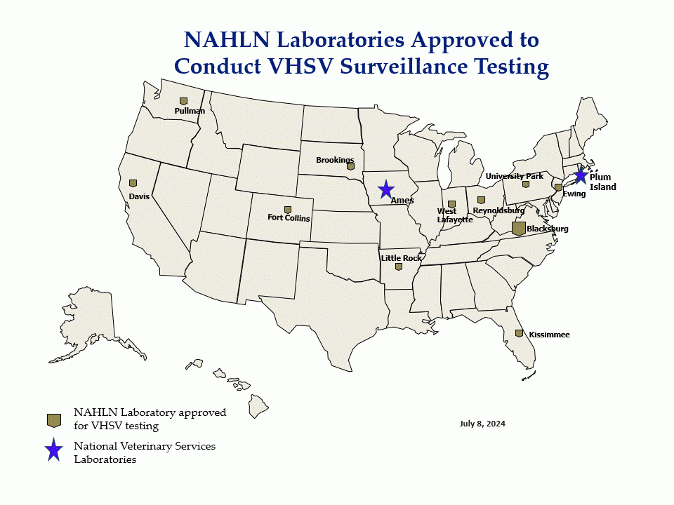 NAHLN Laboratory approved for VHSV Surveillance Testing