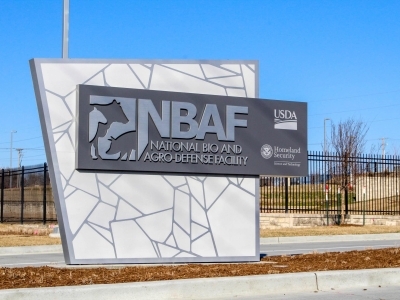 National Bio and Agro-Defense Facility sign