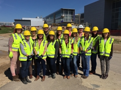 Visitors tour the NBAF facility.