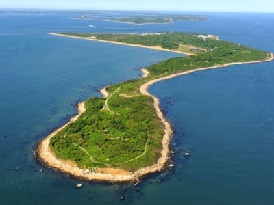 Aerial view of Plum Island